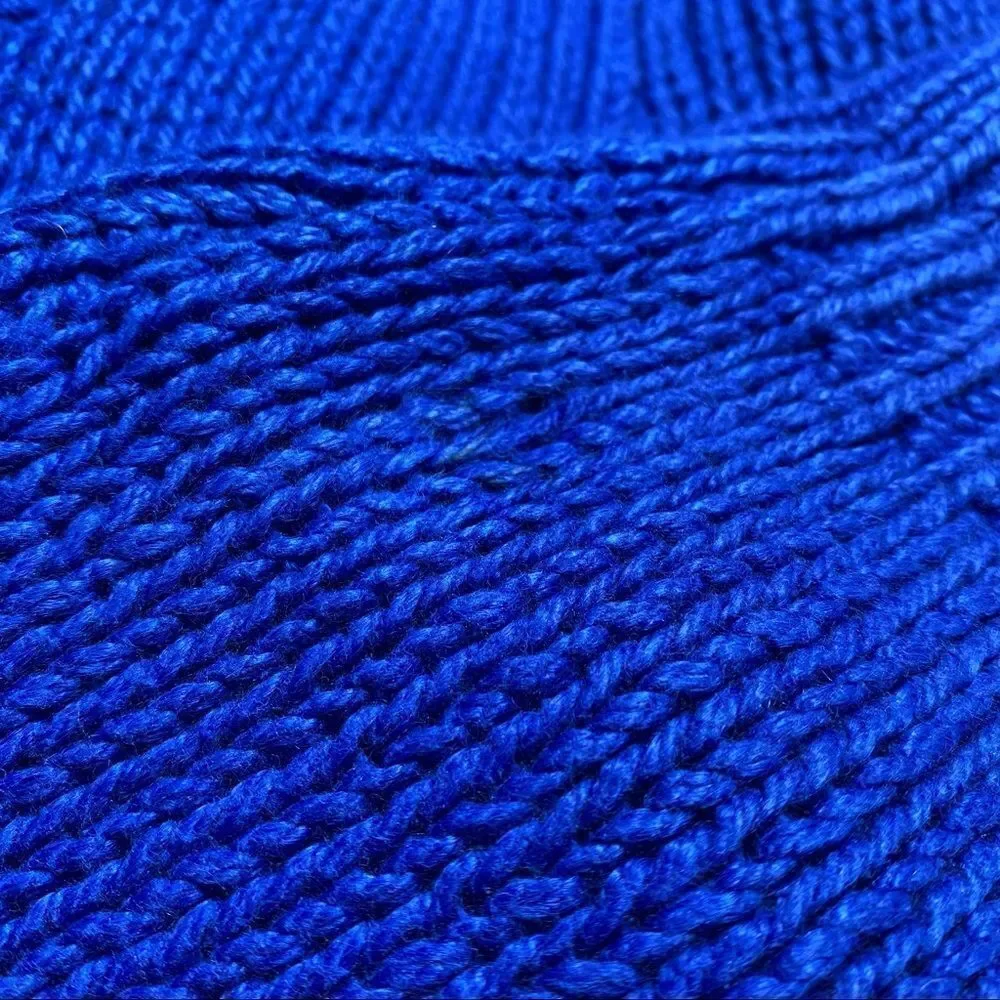 Polo Ralph Lauren Yacht Blue Linen Cotton Blend Toggle Shawl Collar L/S Sweater